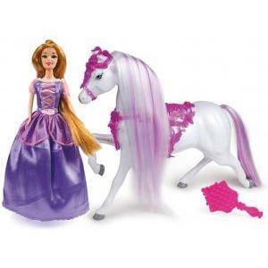 Princess raperonzolo cm 30 con cavallo