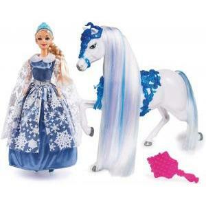 Princess regina dei ghiacci con cavallo