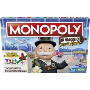 Gioco monopoly in viaggio per il mondo