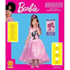 Costume barbie principessa tg5-6 anni