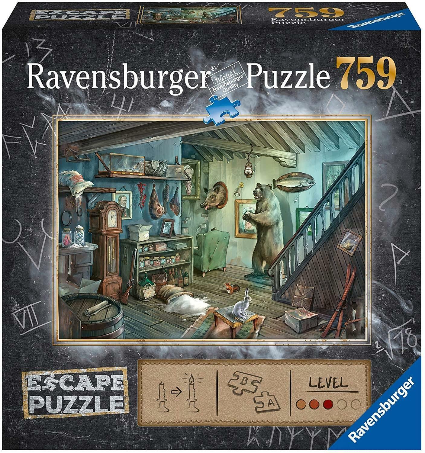 ravensburger escape puzzle 759 pz la cantina degli orrori