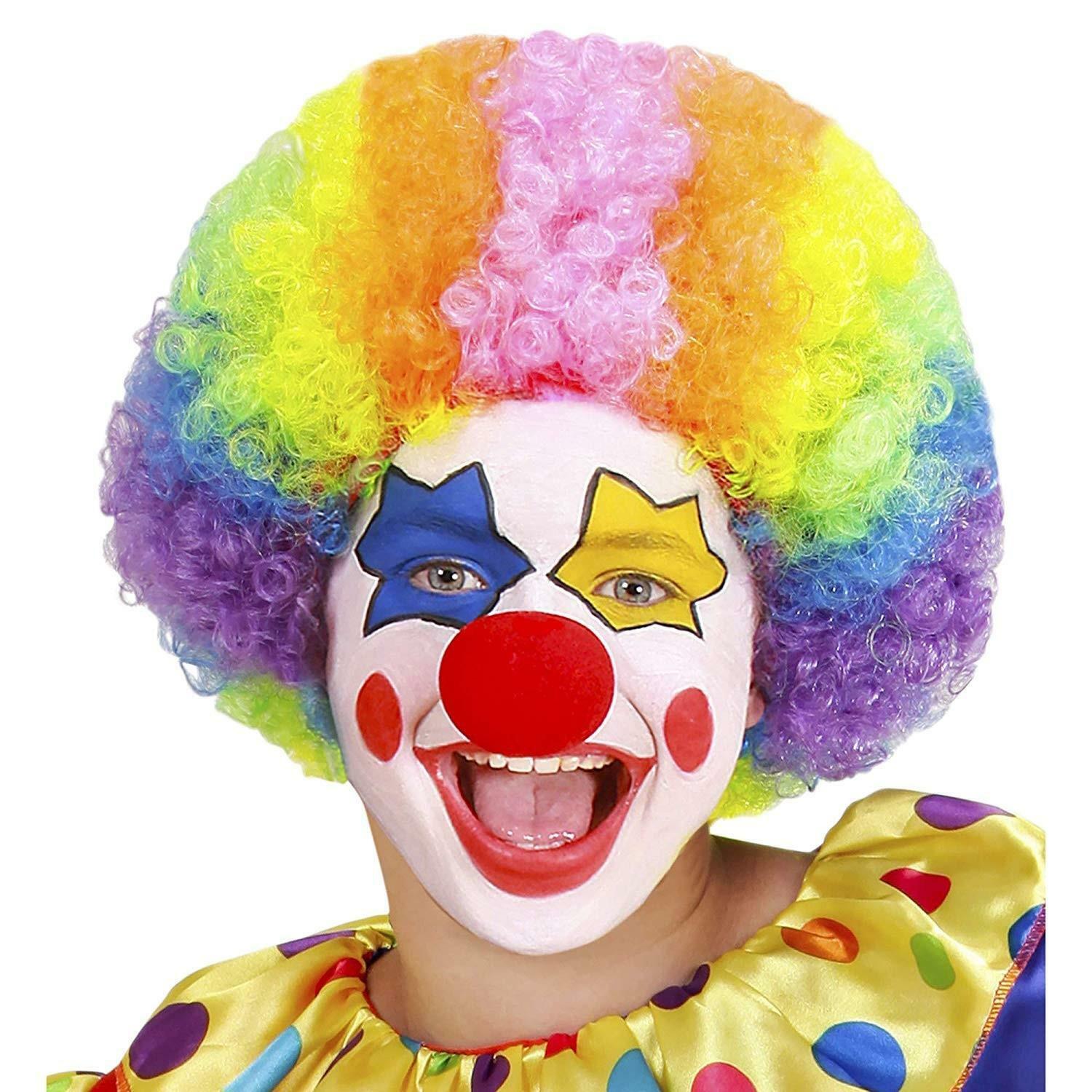 widmann parrucca clown multicolor