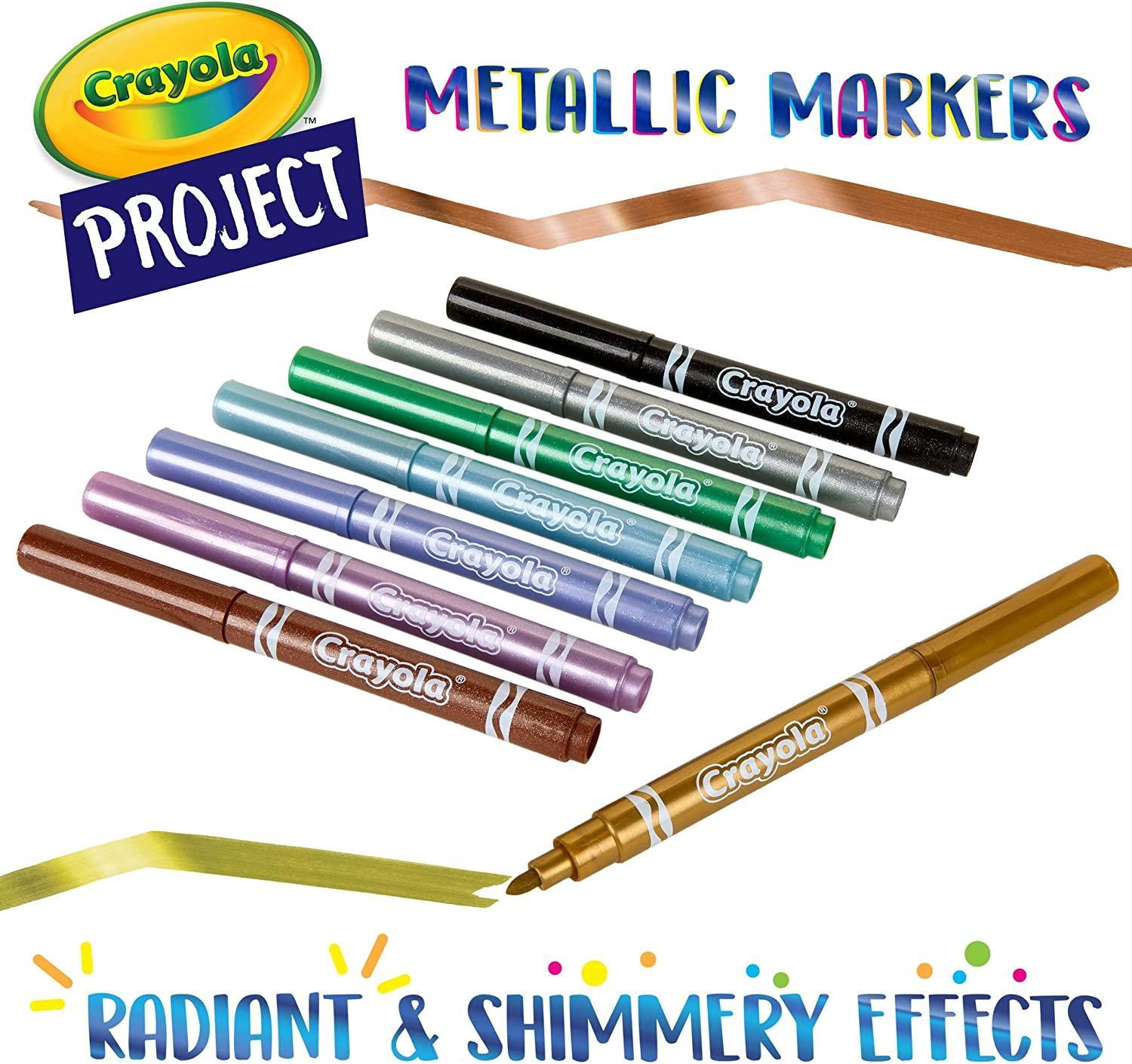 crayola 6 pennarelli metallizzati