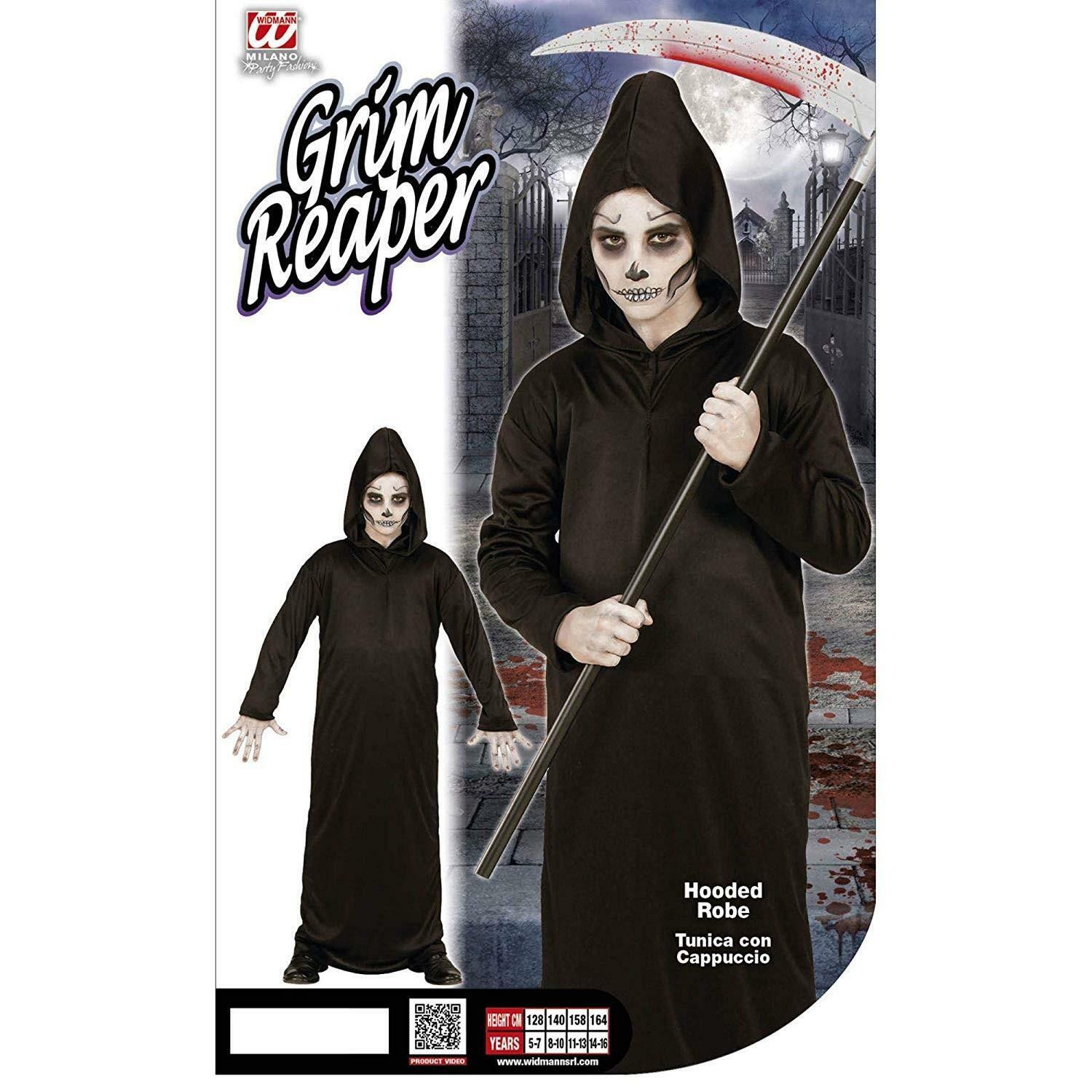 widmann costume grim reaper anni 5/7 - 128 cm