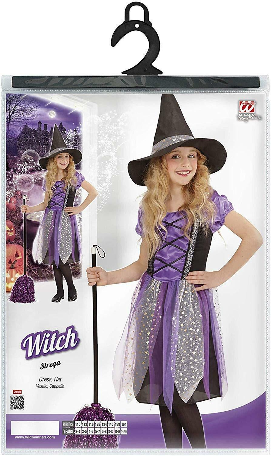 widmann costume strega 8/10 anni - 140 cm