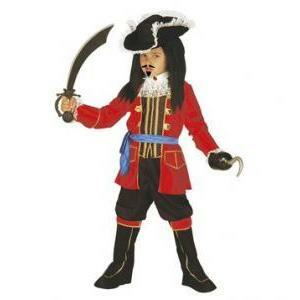 Costume capitano pirata taglia 8/10 anni