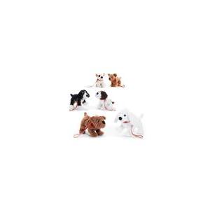 Peluche cagnolino al guinzaglio 21 cm