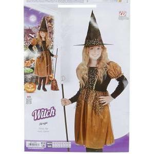 Costume strega 5/7 anni - 128 cm