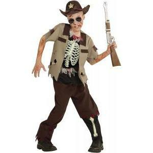 Costume sheriffo zombie taglia 11/13 anni