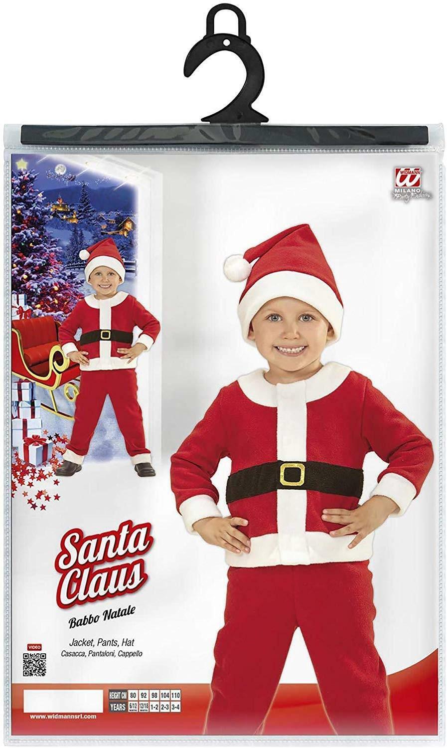 widmann costume santa claus 3/4 anni