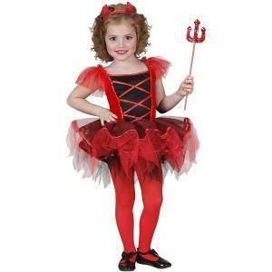 Costume diavoletta ballerina taglia 3/4 anni