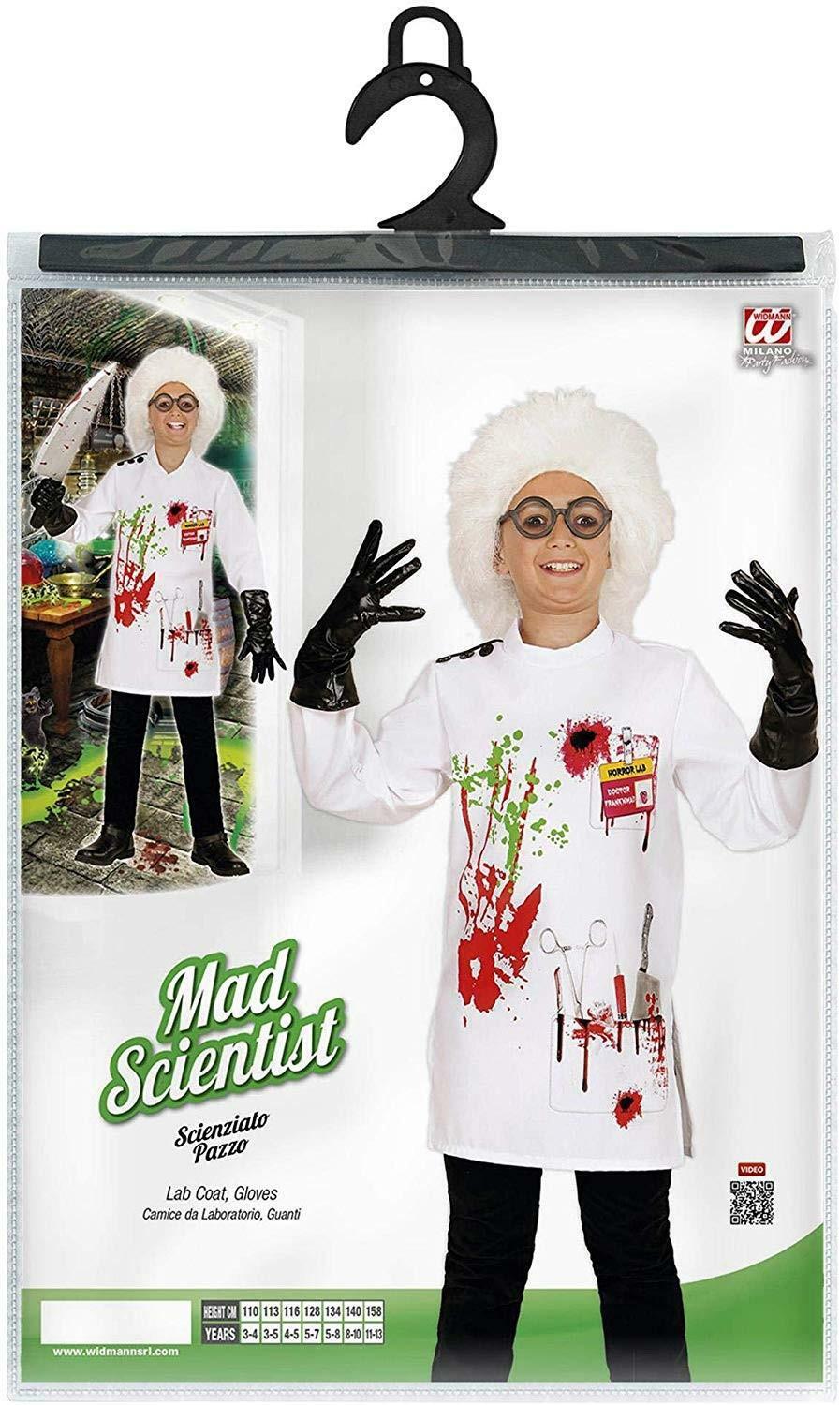 widmann costume scienziato pazzo 8/10 anni - 140 cm