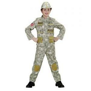 Costume soldato esercito taglia 8/10 anni