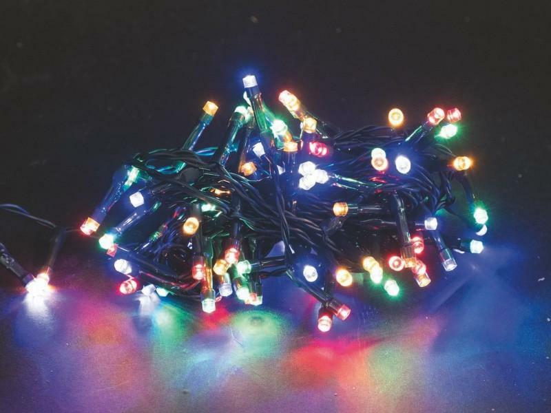 euronatale catenaria mt 5,4 con 180 led luce multicolor