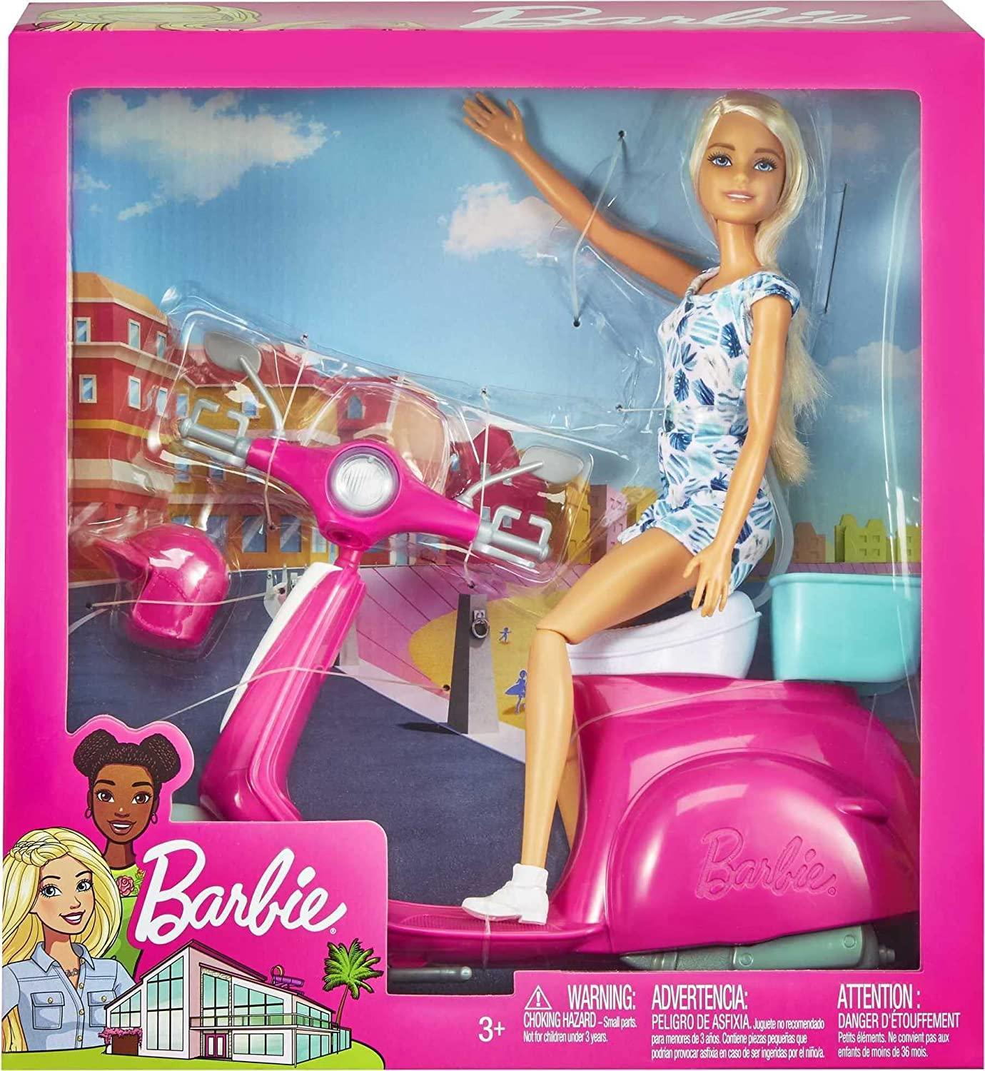 mattel barbie con scooter - foto 3