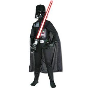 Costume darth vader con spada laser taglia 3/4 anni