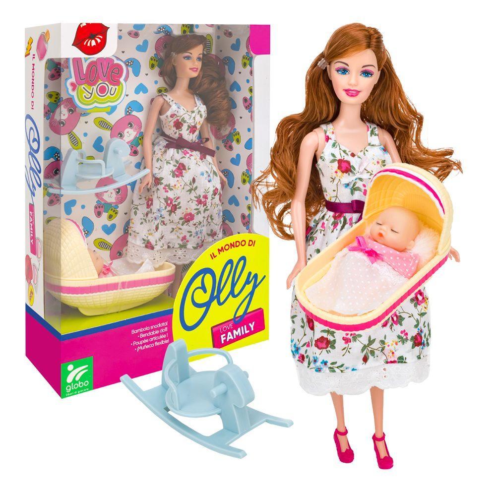 globo spa fashion doll olly con bebe