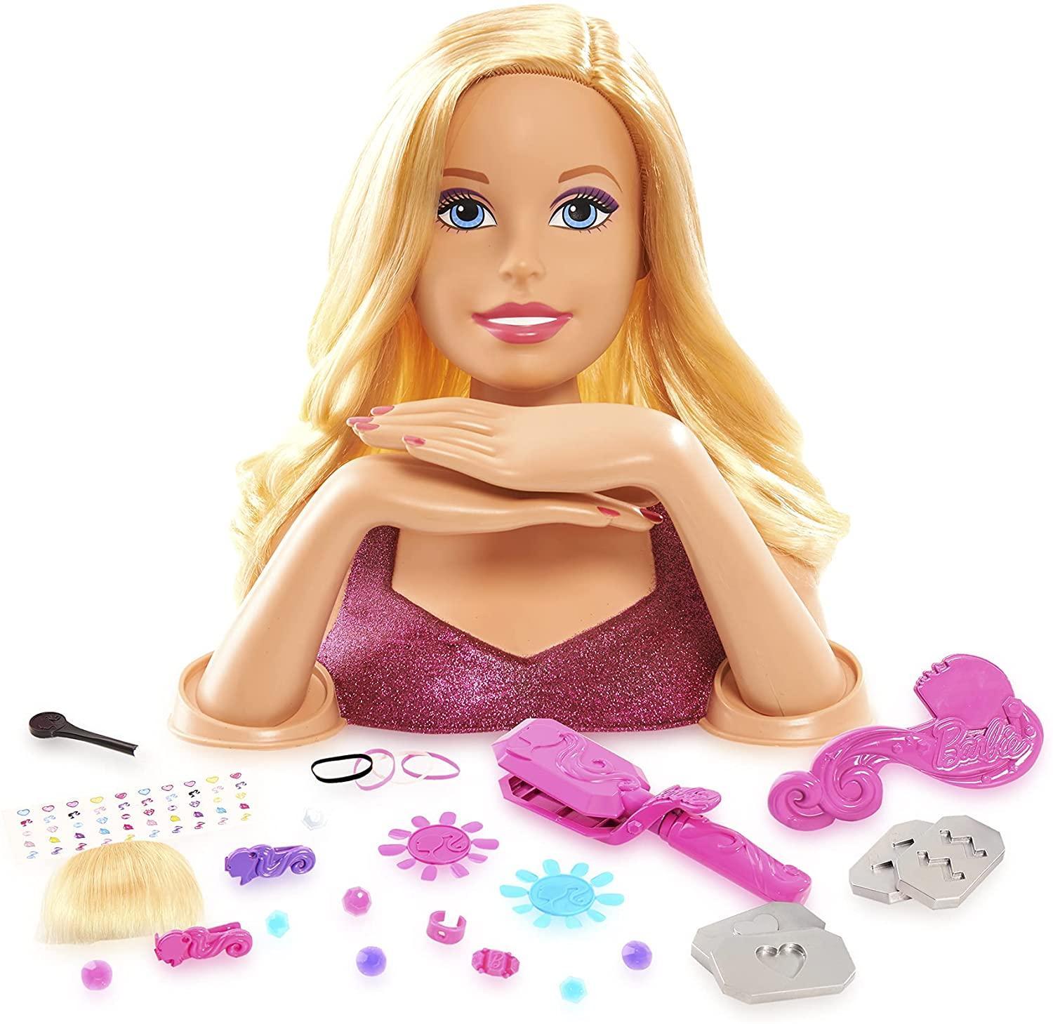 grandi giochi barbie styling head crymp & color