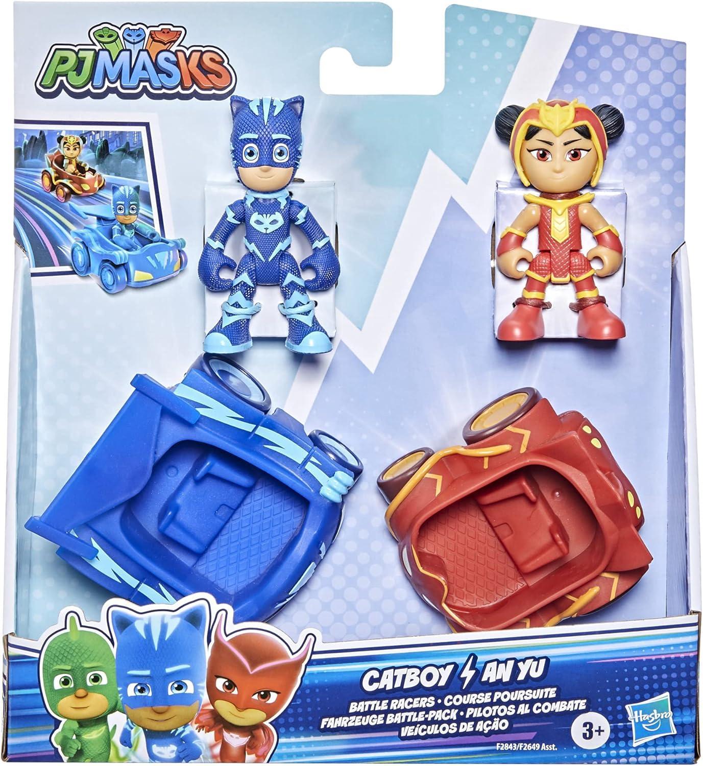 hasbro pj masks hero personaggi con veicoli