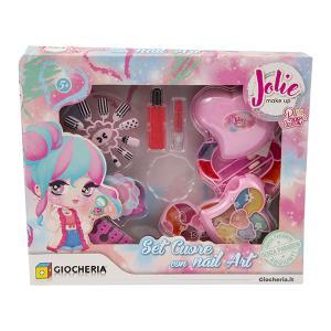 Jolie set cuore make up e nail art