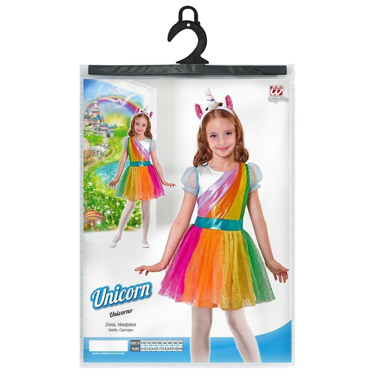 widmann costume unicorno taglia 2/3 anni