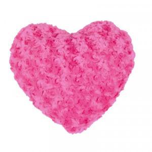 Peluche cuore curly rosa cm 30