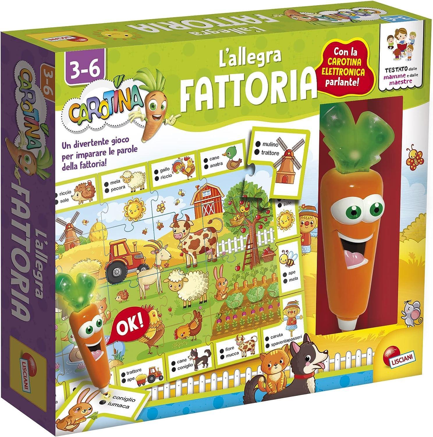 liscianigiochi carotina penna parlante fattoria