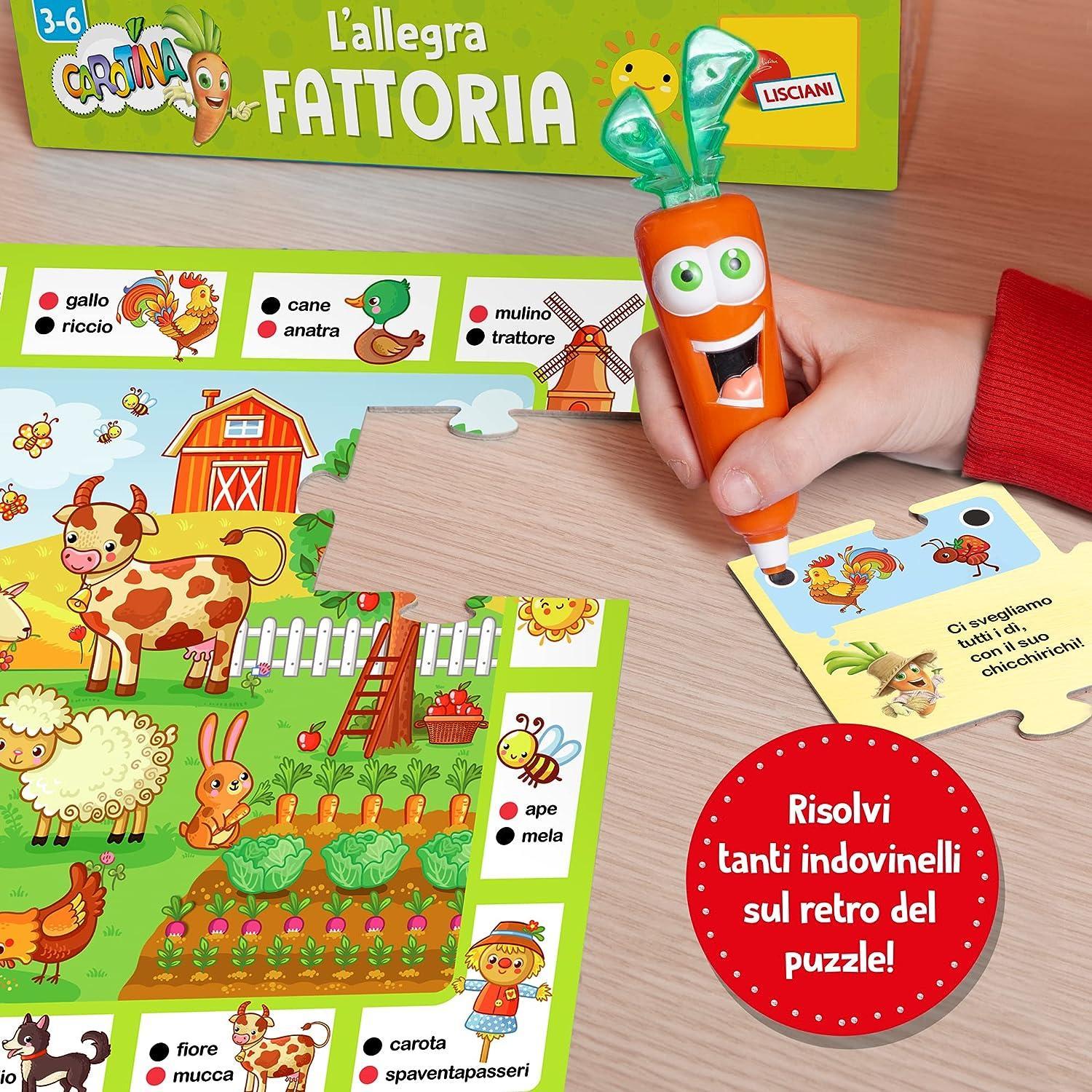 liscianigiochi carotina penna parlante fattoria