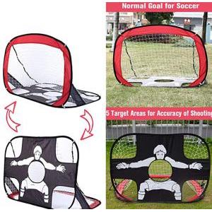 Porta calcio pop up 2 in 1