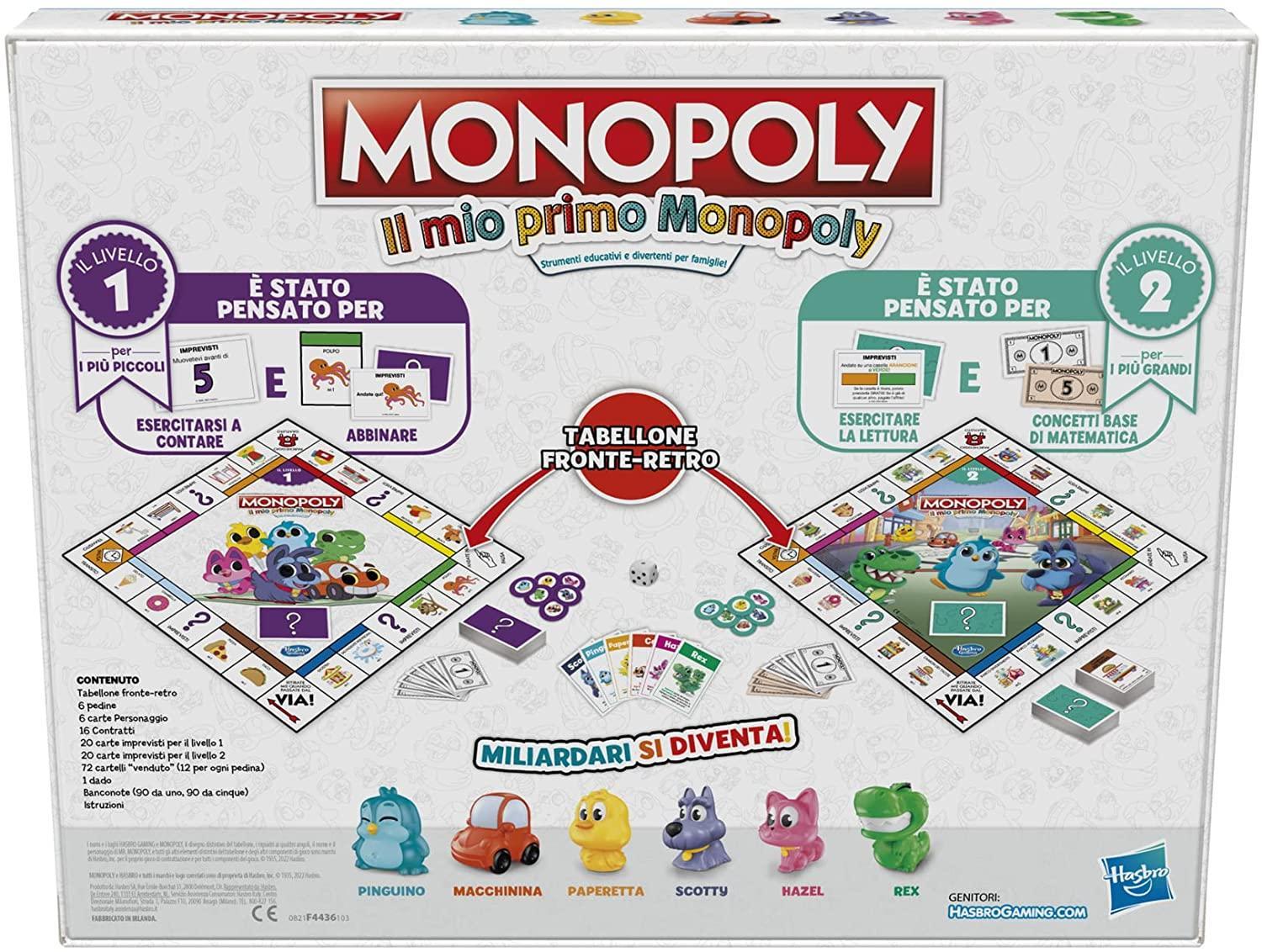 hasbro gioco il mio primo monopoly