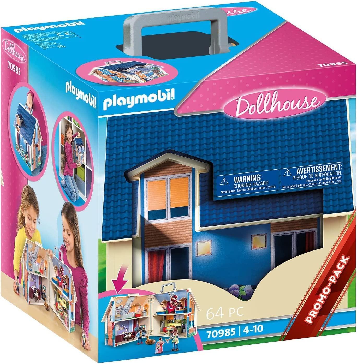 playmobil playmobil dollhouse 70985 casa delle bambole portatile