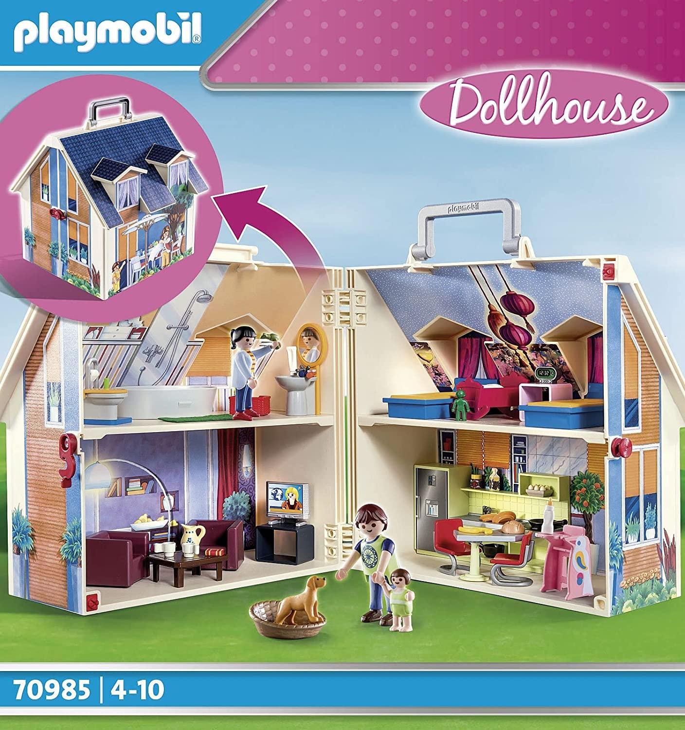 playmobil playmobil dollhouse 70985 casa delle bambole portatile