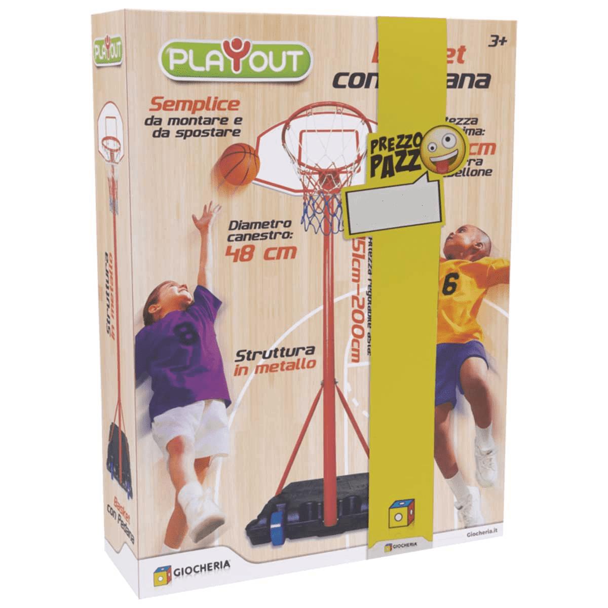 giocheria basket piantana cm 200