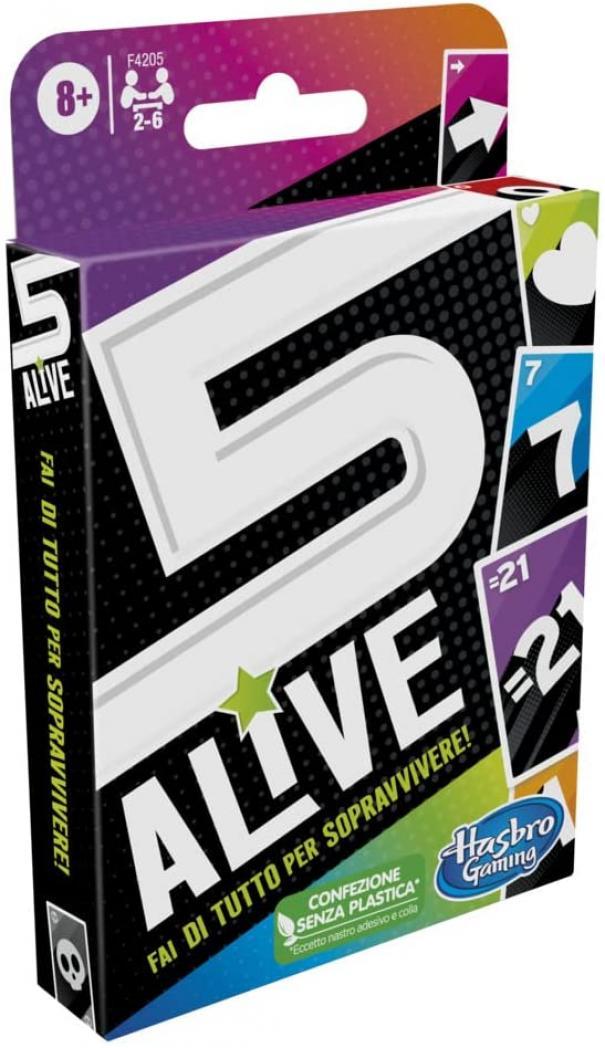 hasbro gioco carte five alive