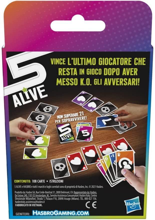 hasbro gioco carte five alive