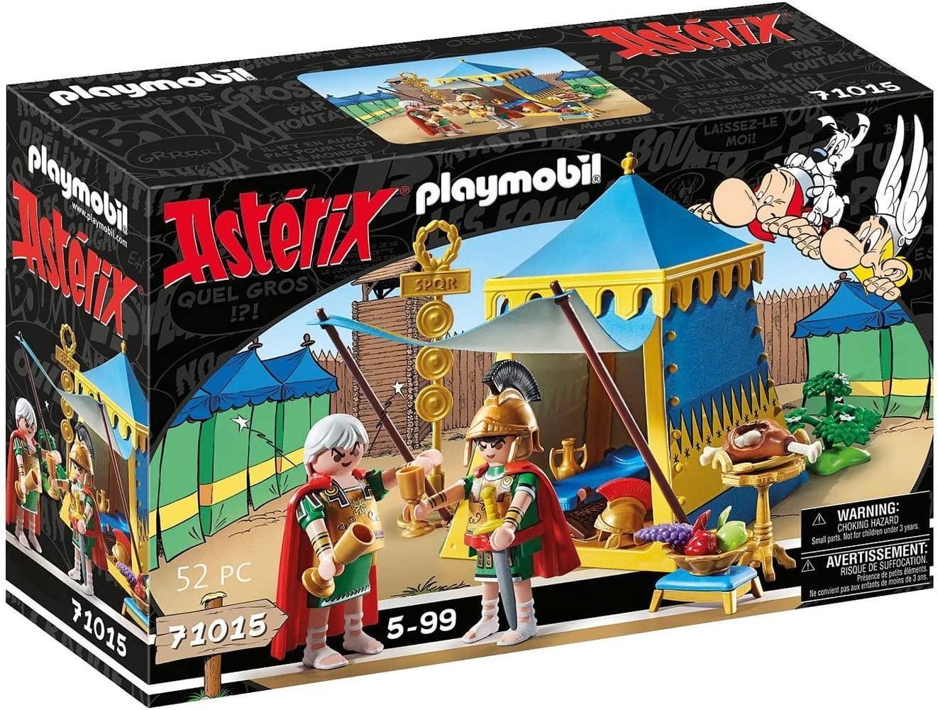 playmobil playmobil asterix 71015 tenda del campo con generali