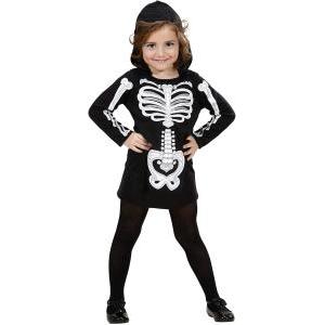 Costume scheletro glamour taglia 3/4 anni