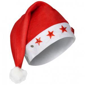 Cappello babbo natale con luci