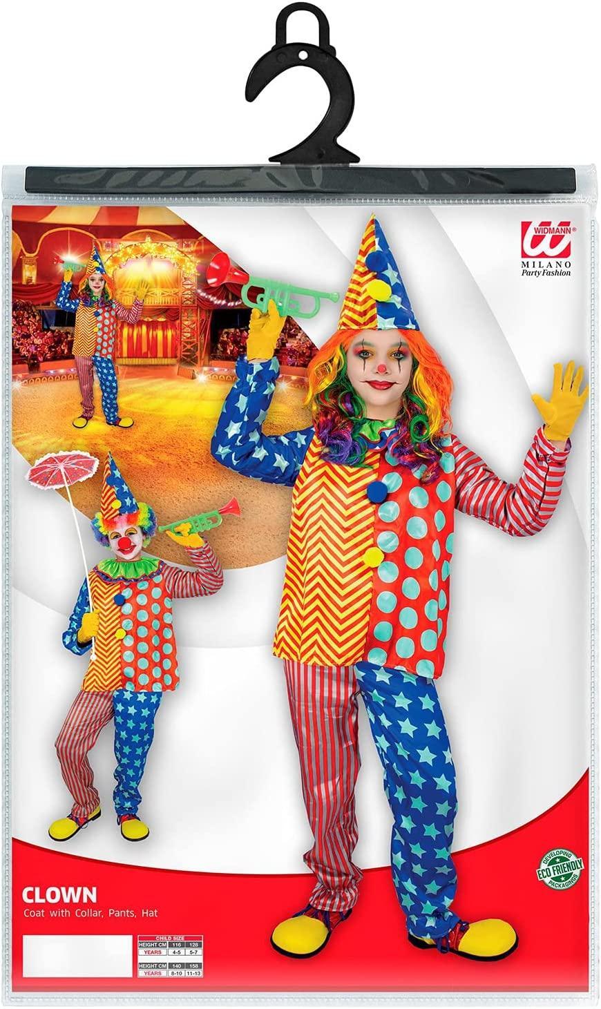 widmann costume clown taglia 4/5 anni