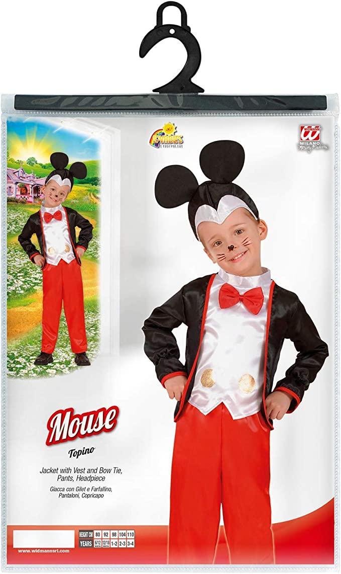 widmann costume topino taglia 3/4 anni