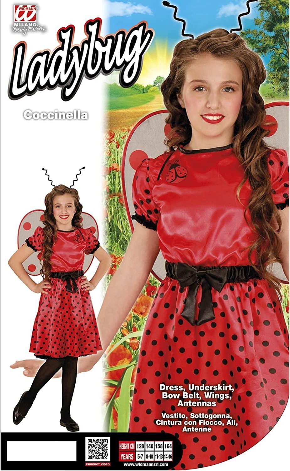 widmann costume coccinella taglia 2/3 anni