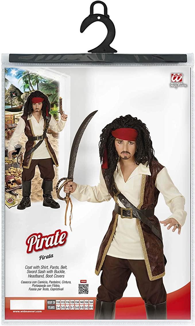 widmann costume pirata taglia 11/13 anni