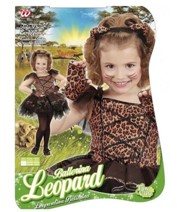 widmann costume leopardo ballerina taglia 3/4 anni