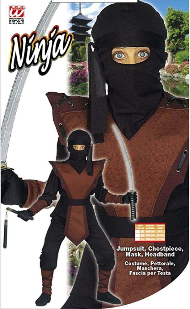 widmann costume ninja taglia 5/7 anni