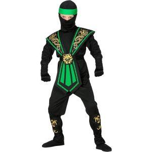 Costume ninja green kombat taglia 4/5 anni