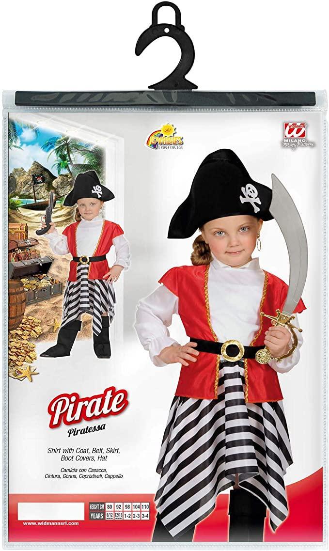 widmann costume piratessa taglia 1/2 anni