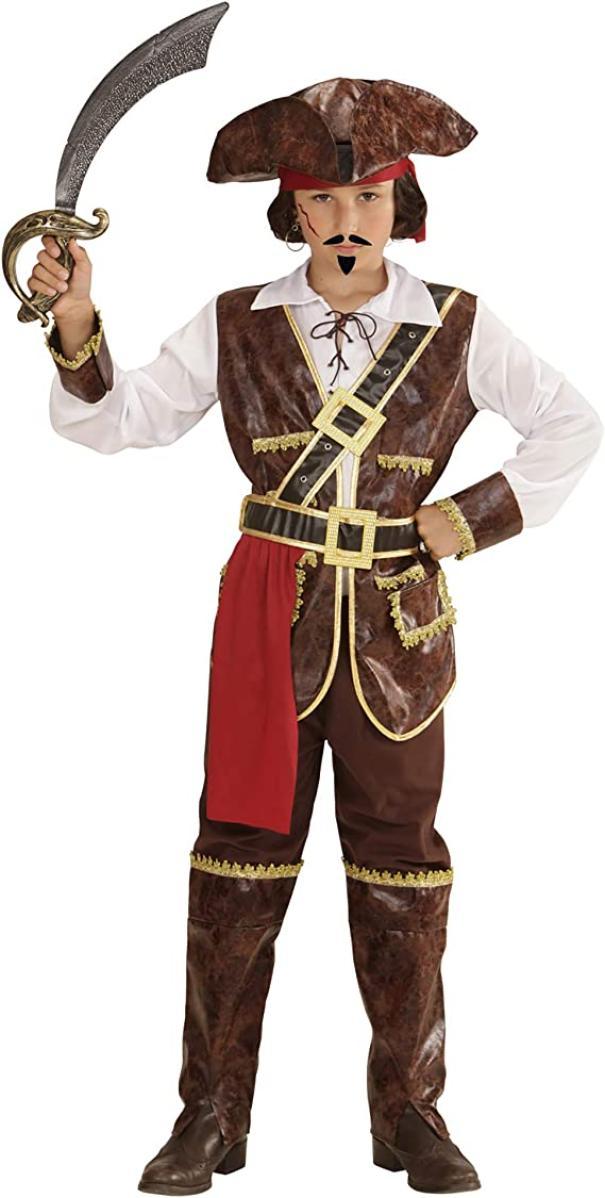 widmann costume capitano pirata dei caraibi taglia 4/5 anni