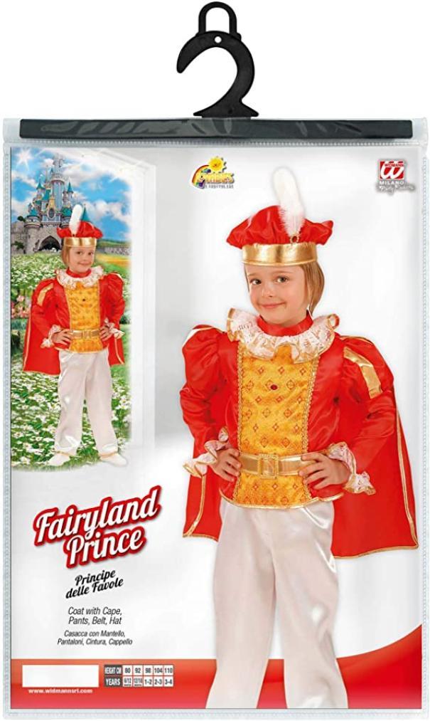 widmann costume principe delle favole taglia 2/3 anni