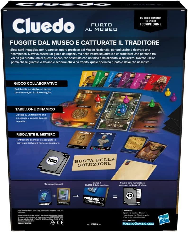 hasbro gioco cluedo escape furto al museo