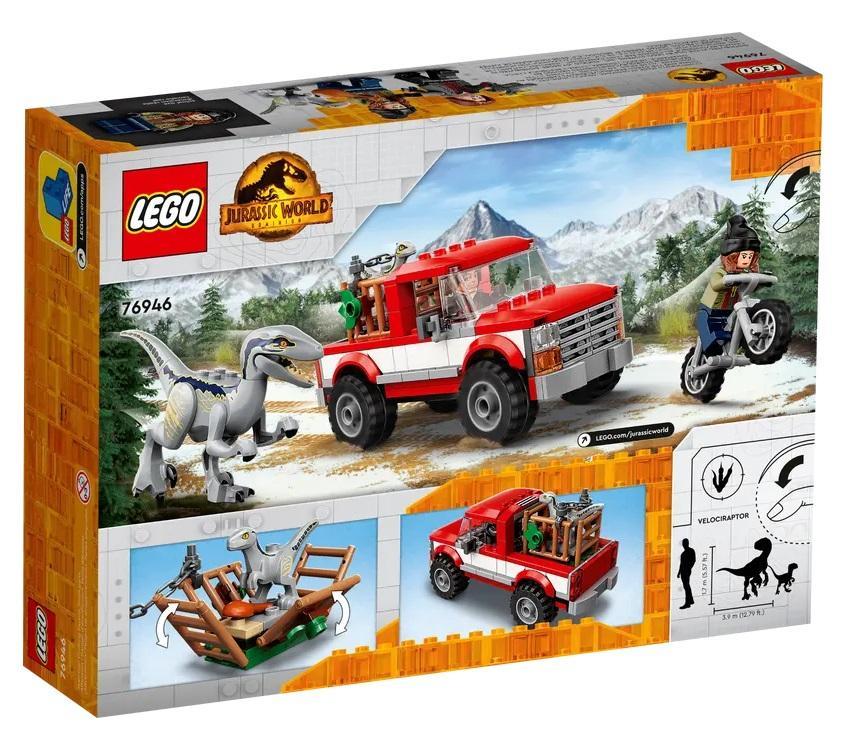 lego lego jurassic world 76946 la cattura dei velociraptor blue e beta